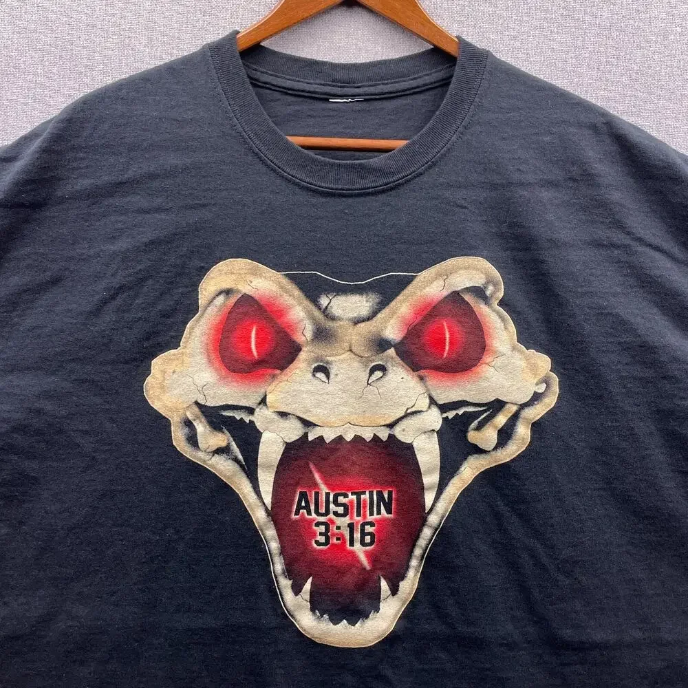 Мужская футболка со змеиным принтом с Стива Остина