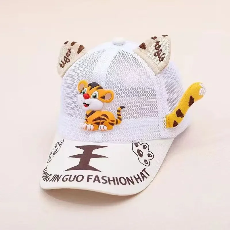 Хлопковая бейсболка Four Seasons с рисунком тигра регулируемые шапки Snapback для детей