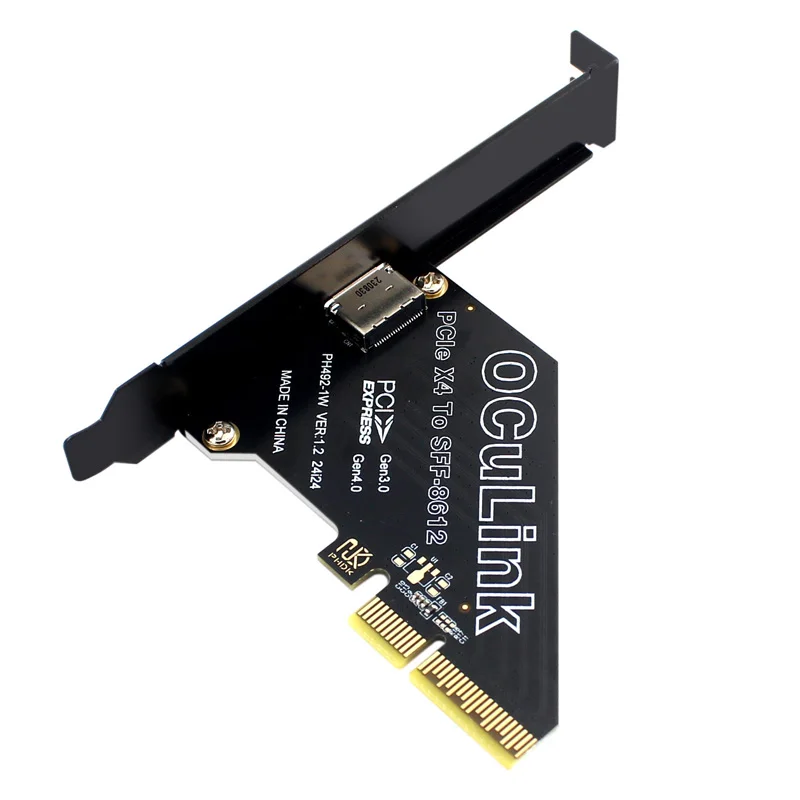 НОВЫЙ конвертер расширения 64 Гбит/с PCI Express 4.0 X4 в Oculink SFF-8612 + низкопрофильный