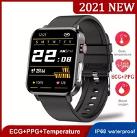2021 bluetooth smart watch body temperature ecgppg heart rate sleep health monitoring bracelet sport ip68 waterproof smartwatch