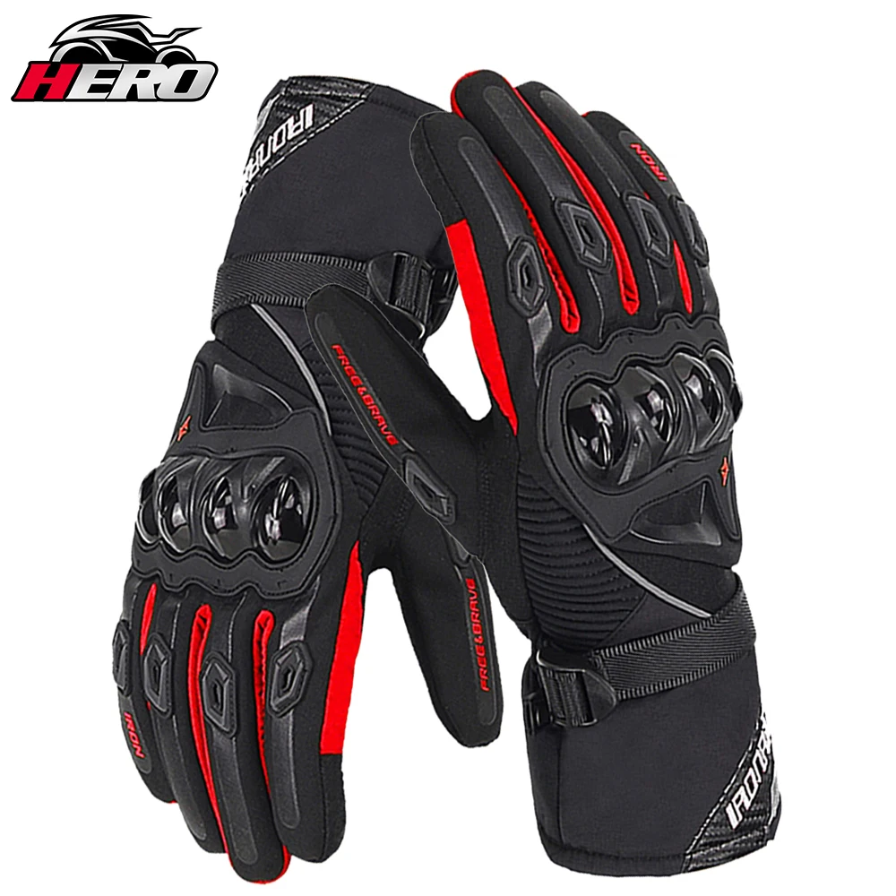 

Мотоциклетные перчатки для мужчин и женщин, зимние водонепроницаемые ветрозащитные черные перчатки для мотокросса, для сенсорного экрана, ...