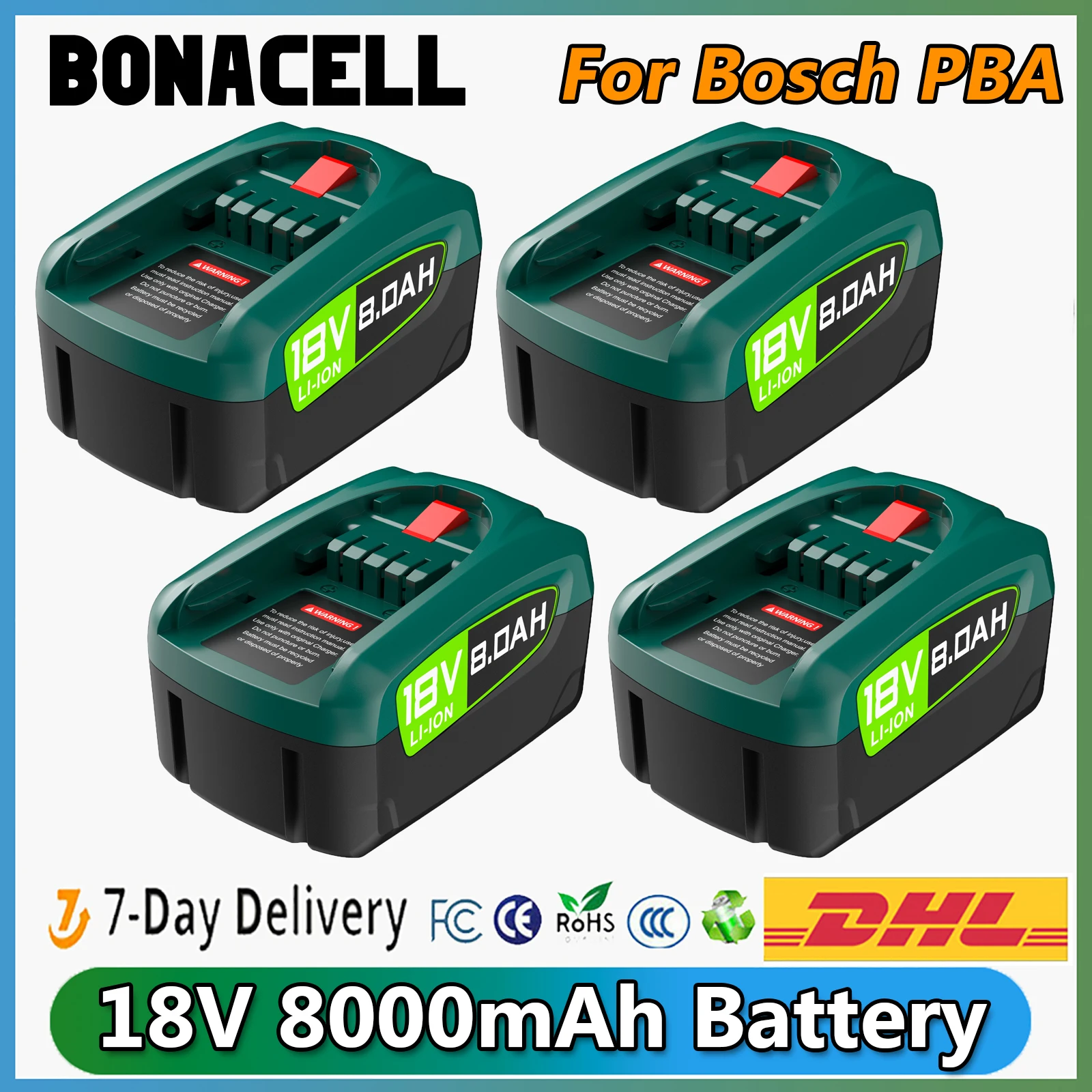 Аккумуляторная батарея Bosch PBA для электроинструментов AL1880CV AL1810CV AL18815CV AL1830CV