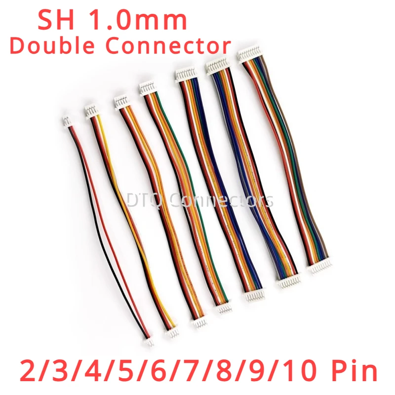 

Мини разъемы JST SH 1.0mm 2P-10P 100 мм
