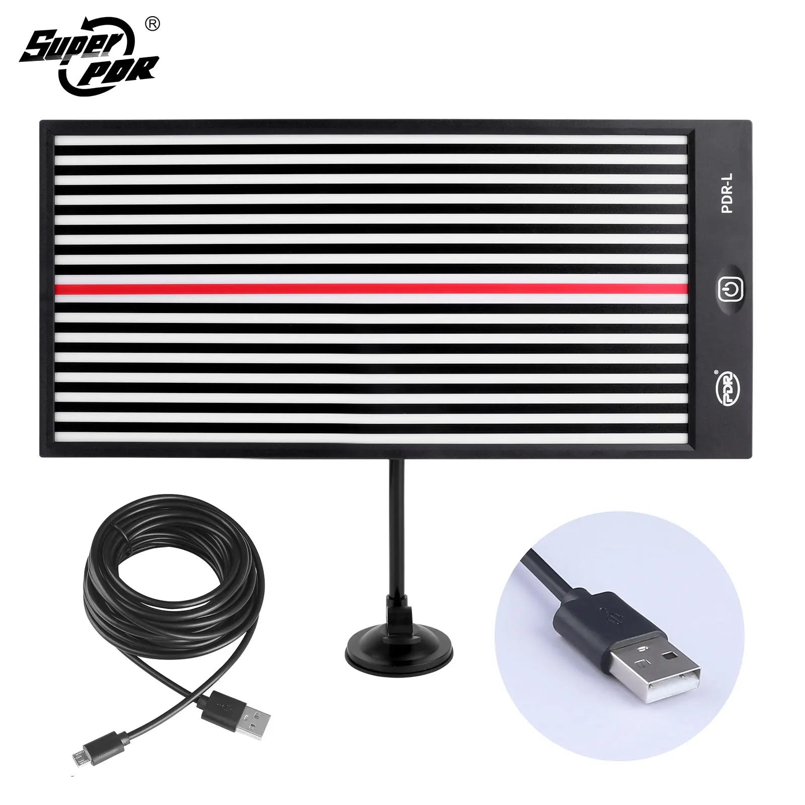 Инструменты для устранения вмятин PDR, инструменты для удаления вмятин, светодиодная лампа, отражатель, зеркальная плата для удаления вмятин на автомобиле с 3-метровой линией, набор для устранения вмятин