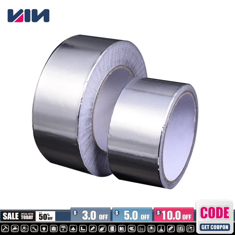 

Aluminium Foil Adhesive Sealing Tape Thermal Resist Duct Repairs Adhesive Copper Foil Tapes With High Temperature Resistance