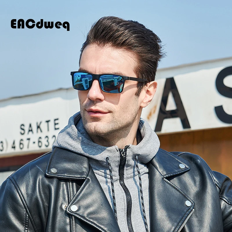 Очки солнцезащитные мужские классические квадратные зеркальные солнечные очки