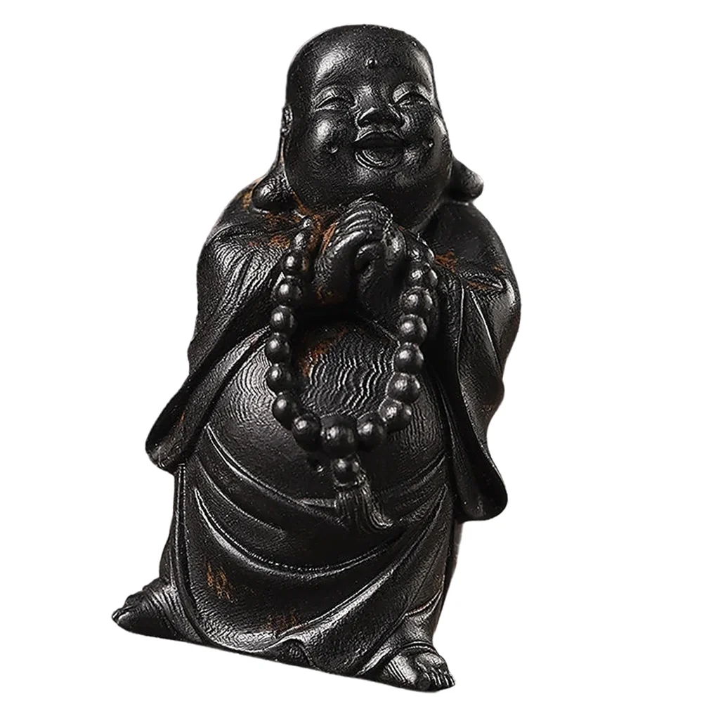 

Maitreya Wood Ornaments Craft Figurine Adorn Office Decor Decore Agarwood Desktop Model Sculpture
