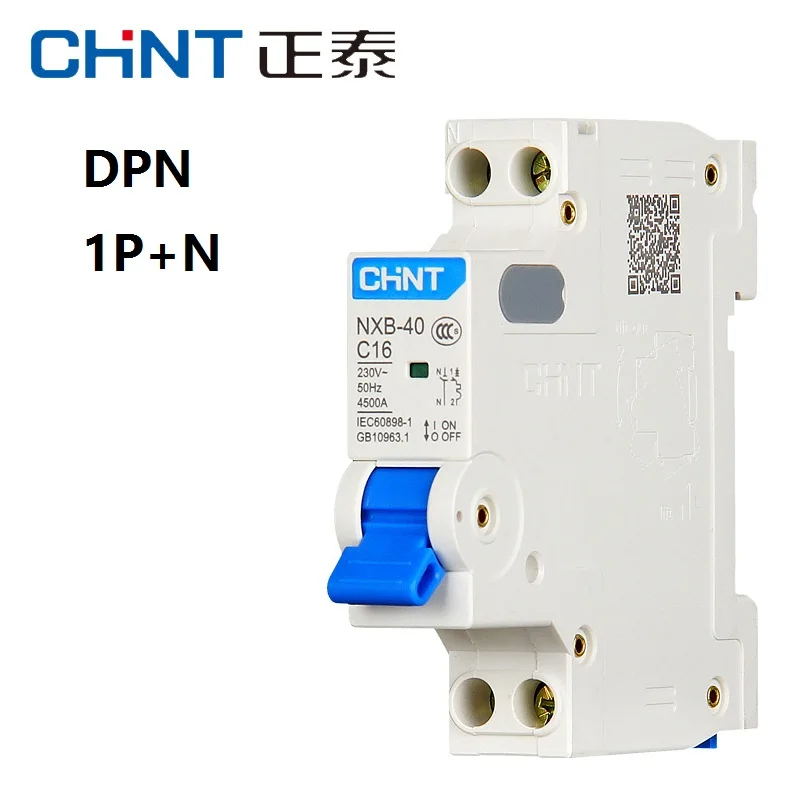 CHINT NXB-40 DPN 1P+N 6A 10A 16A 20A 25A 32A 40A 220V 230V 50HZ Миниатюрный автоматический выключатель MCB НОВЫЙ DZ267