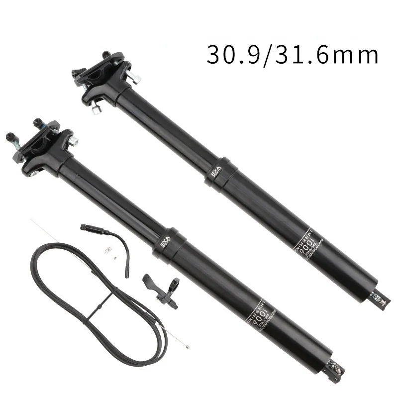 

900i Mountain Bike Wire-controlled Lifting Seatpost with Internal Routing 30.9 31.6mm Seat Tube