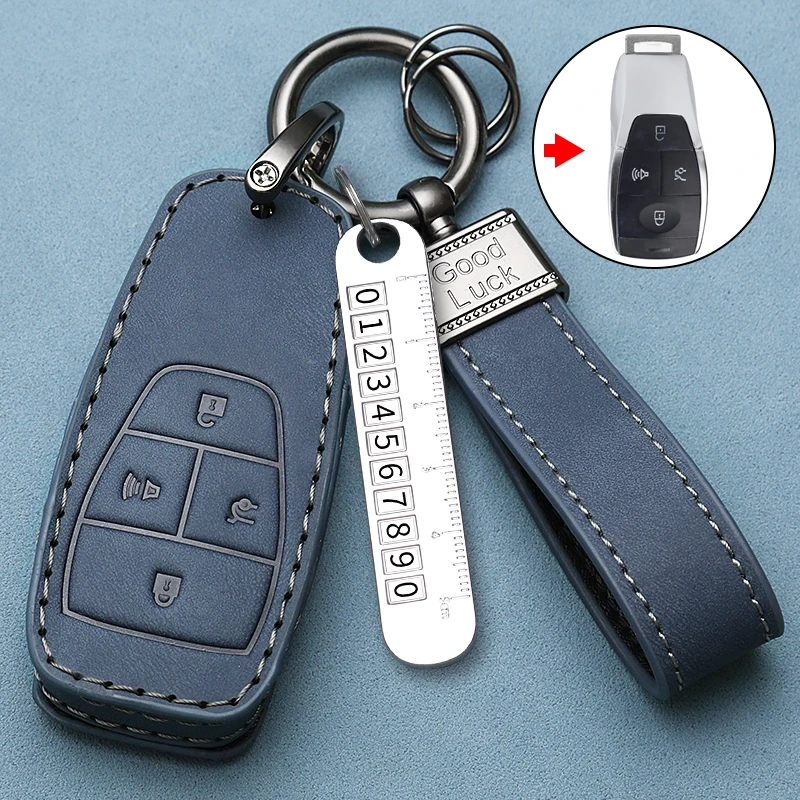 

Автомобильный чехол для ключа с дистанционным управлением защитная оболочка чехол для BAIC X7 BJ40 Senova D50 D70 X55 X65 EU5 EU7 брелок автомобильные аксессуары