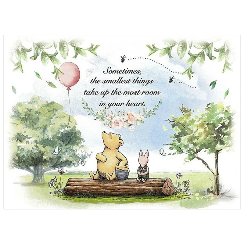 

Cute Bear Backdrop Baby Shower Balloon Photo Background Banner Party