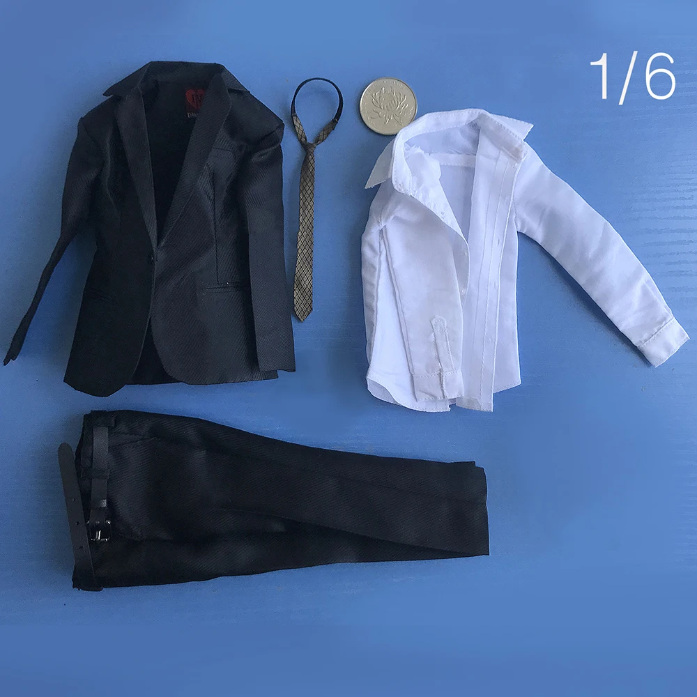 

1/6th DAM Gangster Series Kingdom Hearts Suit Shirt Dress Pant Model B For 12inch Action Figures Accessories
