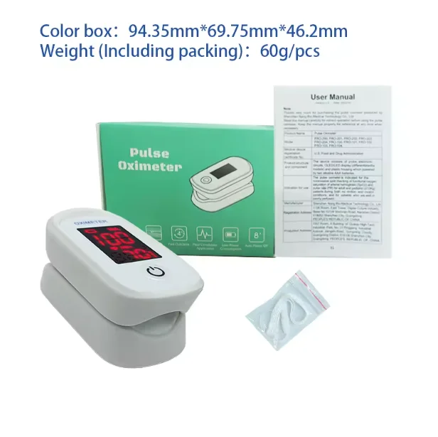 Красный светодиодный дисплей FRO-100 SpO2 PR будильник фотопульсоксиметр на кончик