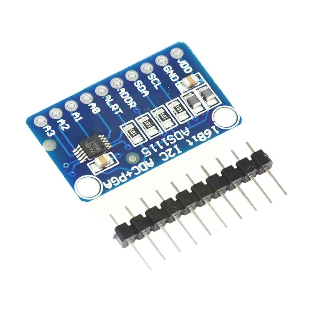 

16 Bit I2C ADS1115 ADS1015 Module ADC 4 Channel With Pro Gain Amplifier 2.0V To 5.5V For Arduino RPi A6P0