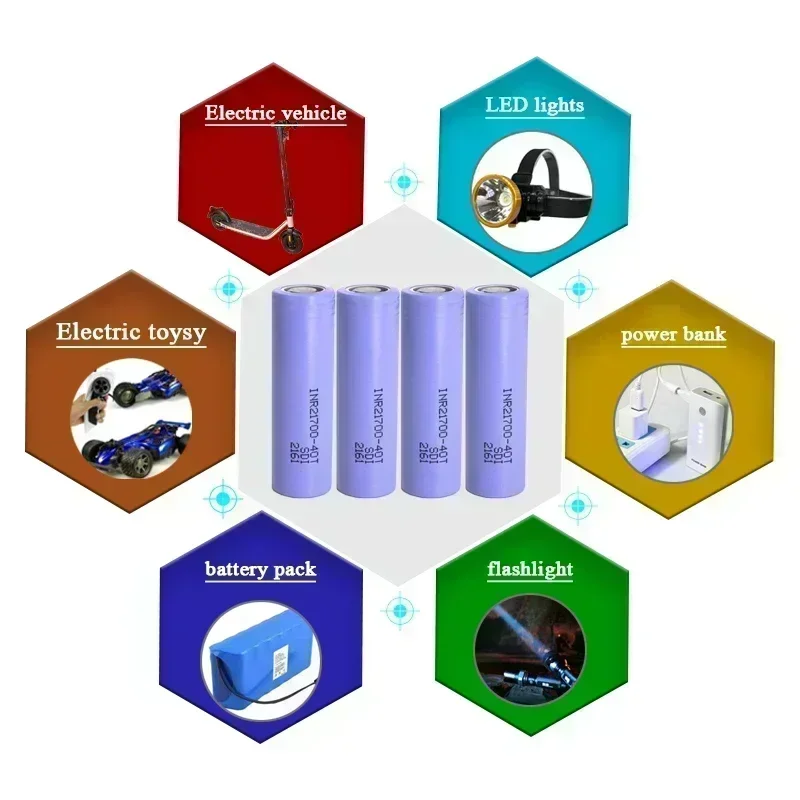 Литиевая батарея 21700 4000 мАч 40T 3 7 В Hoge Ontlading/Capit Li-Ion Oplaadbare Batterij Pk