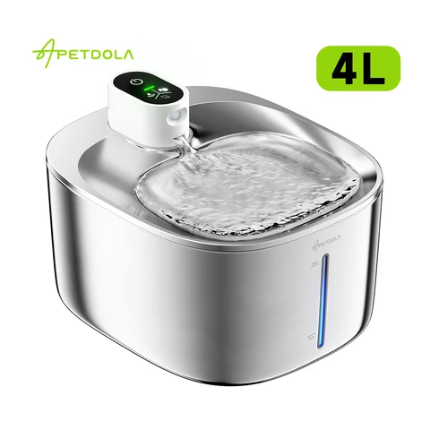 Беспроводной фонтан APETDOLA 4L для кошек и собак — детальный вид товара