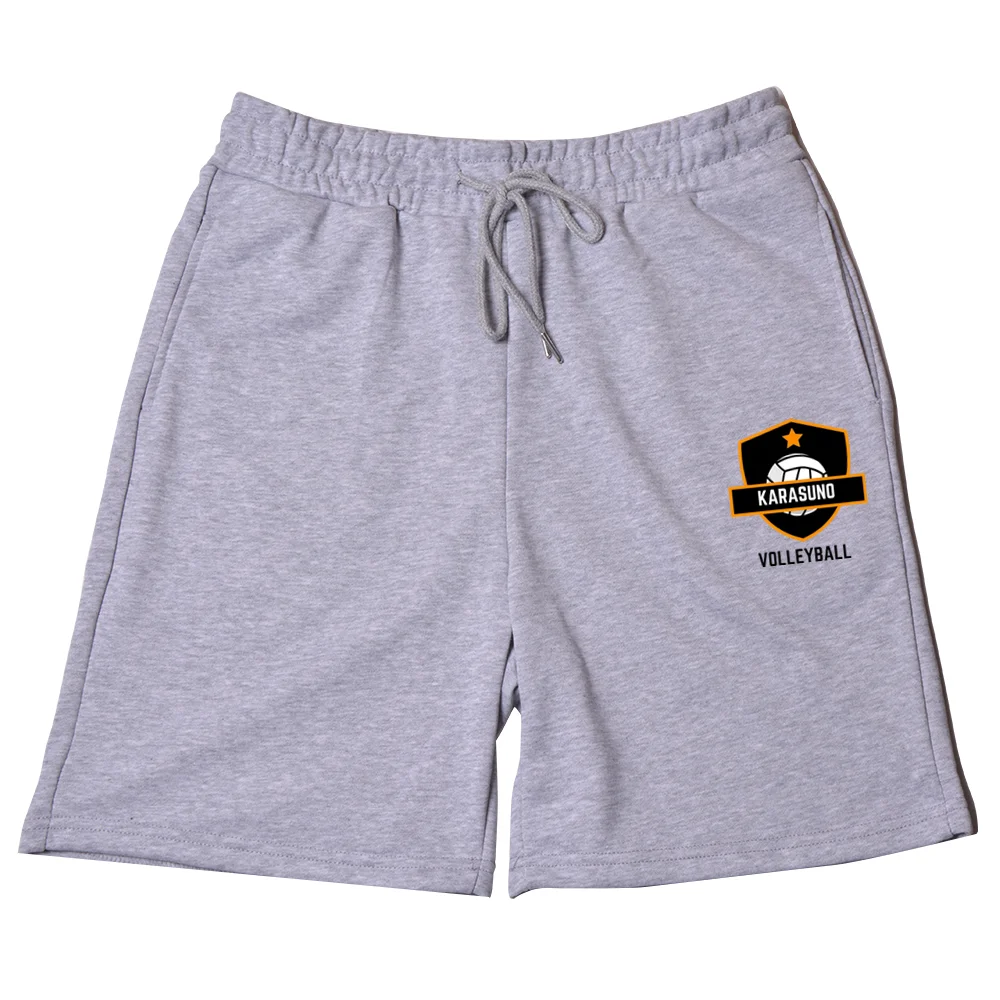 

New Summer Karasuno Fly High Men's Short Sweatpants Gyms Cotton Elastic Waist Jogging Fitness Beach pants Sport Shorts for Men
