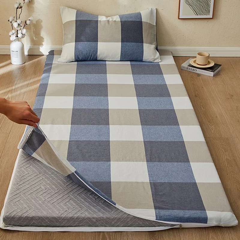 WOSTAR Хлопковый защитный чехол для матраса с геометрическим принтом и молнией 360° °