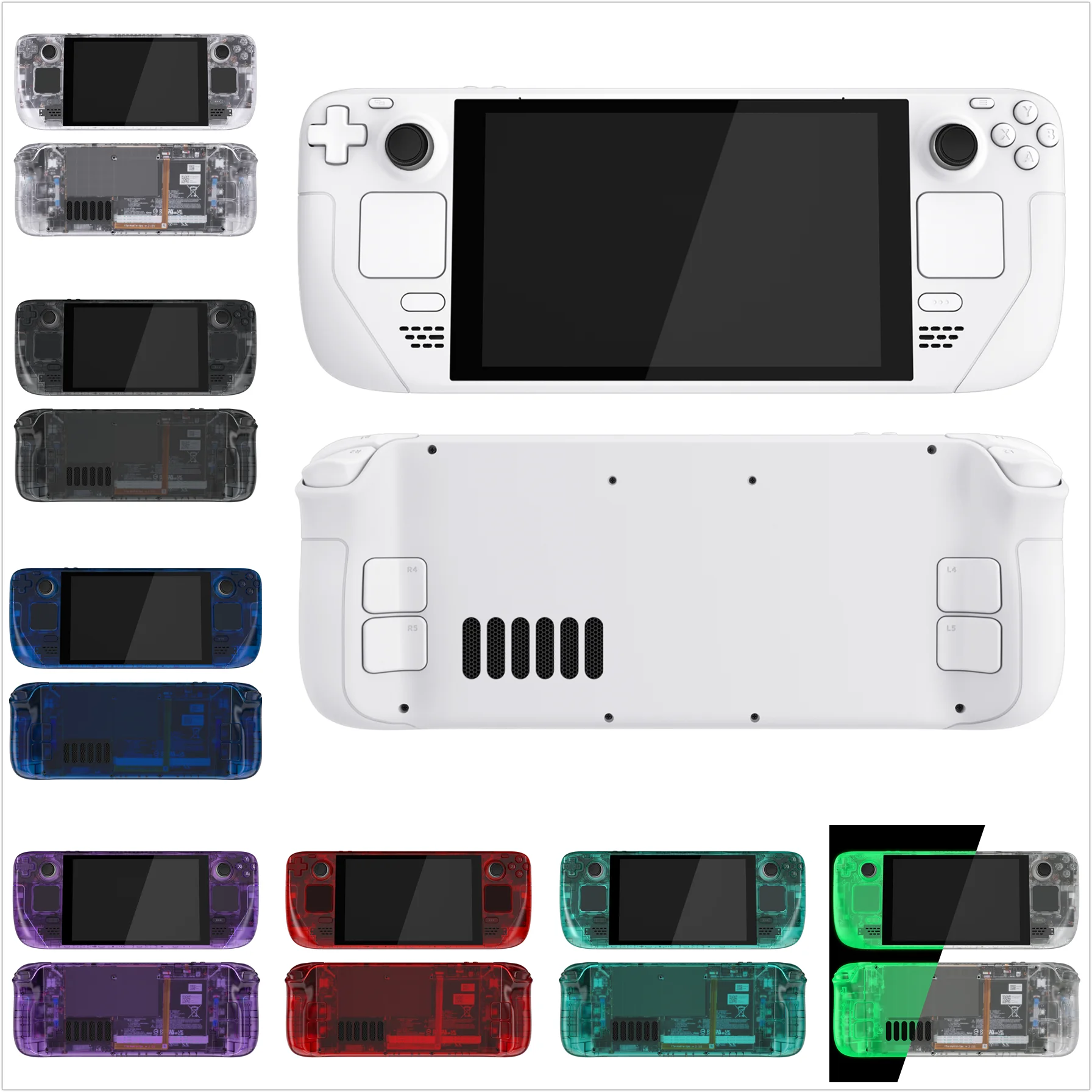 Сменный корпус eXtremeRate для Steam Deck, прозрачный, Clear