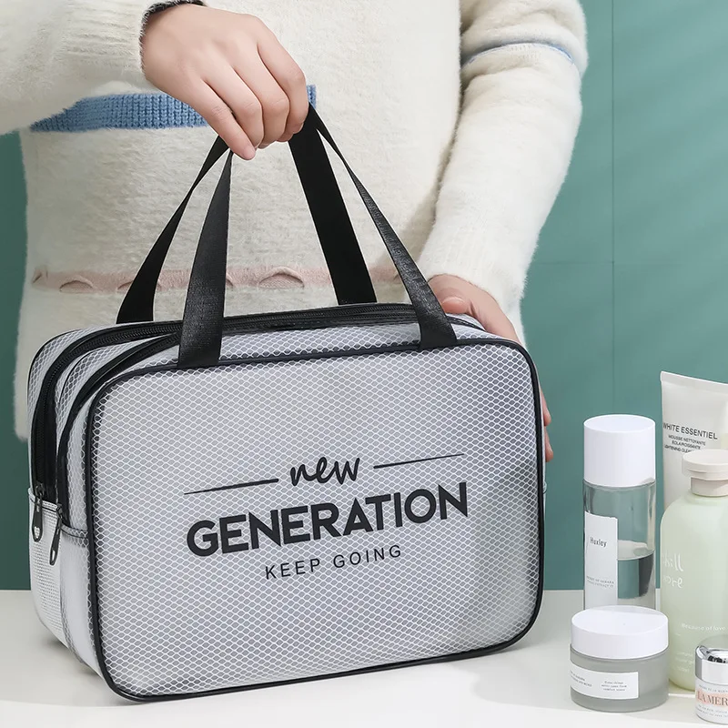 

Women Travel Storage Bag Waterproof Cosmetic Bag Dry Wet Separate Toiletries Organizer Multifunctional Portable Makeup Hand Bag
