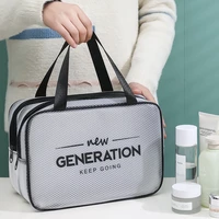 women travel storage bag waterproof cosmetic bag dry wet separate toiletries organizer multifunctional portable makeup hand bag