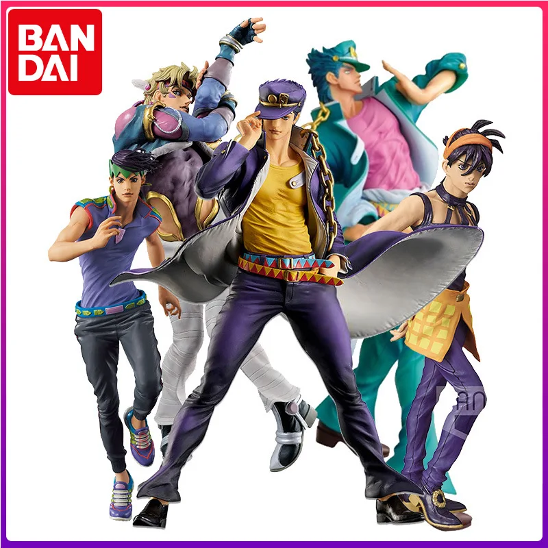

Spot Genuine Original Bandai Banpresto Jojo Bizarre Adventure Gold Wind Kujo Jotaro King Collection Ornaments Figure Gift Toys