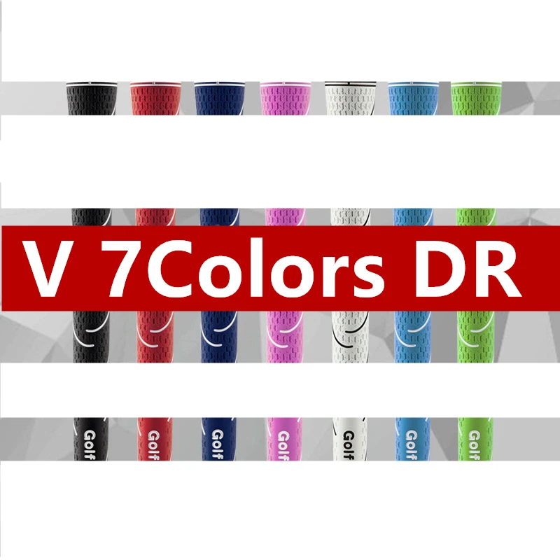 

13PCS Golf Grips GPVDR Soft Rubber Golf Club Grips Standard 7 Colors Golf Accessories