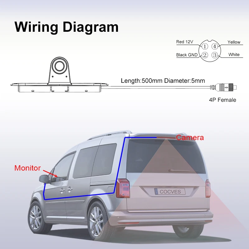 Профессиональная фотокамера задсветильник хода COCVES Mercedes Sprinter для VW Crafter с 2006-2016