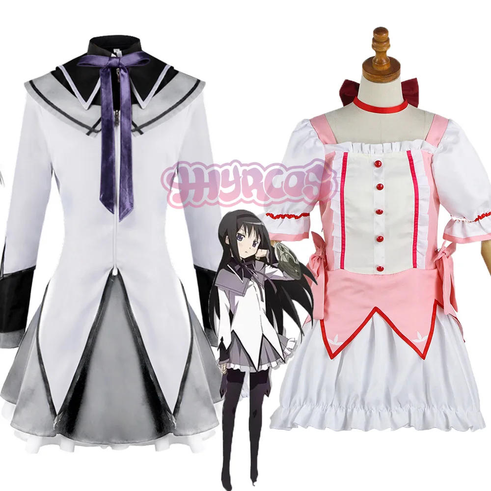 Костюм для косплея Akemi Homura боевая униформа чулки наряды Kaname Madoka костюм Magica Dress