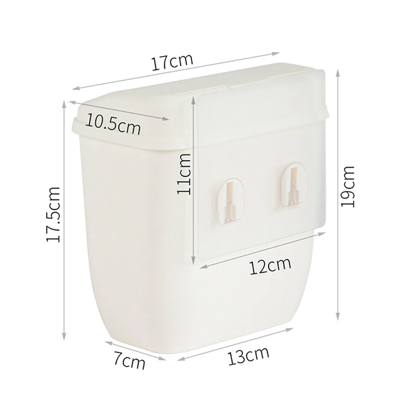 

Настенная мусорная корзина, Настенная мусорная корзина для ванной комнаты, кухни, многофункциональная мусорная корзина с магнитной застеж...