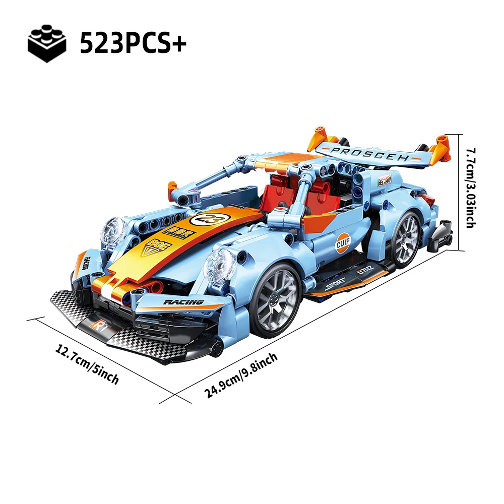 Toylinx 523 Шт. Масштаб 1:18 Строительные Блоки Строительная Машина Развивающая Игрушка