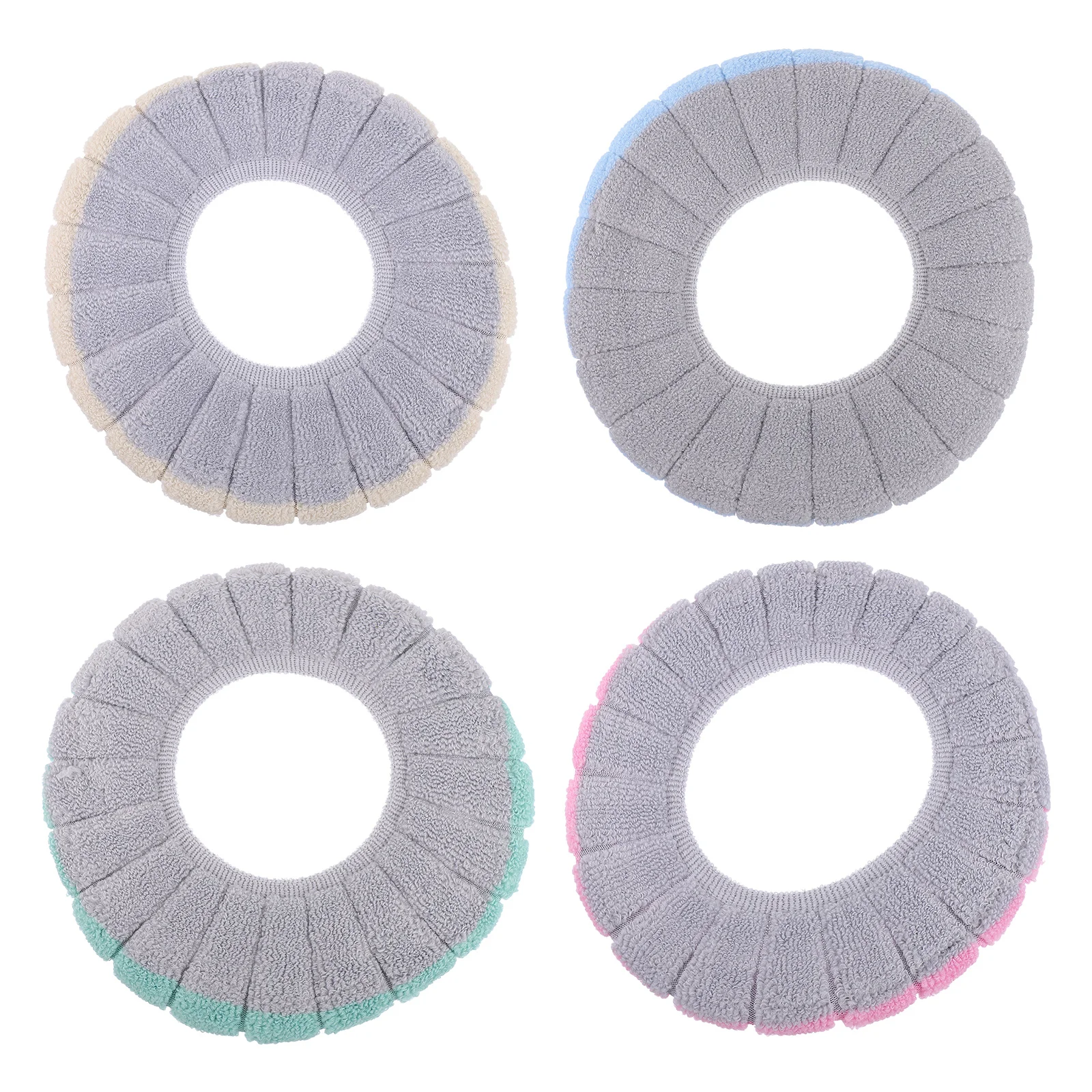 

4pcs Softer Durable Reusable Toilet Cushion Cloth Toilet Pads Toilet Cover for Home