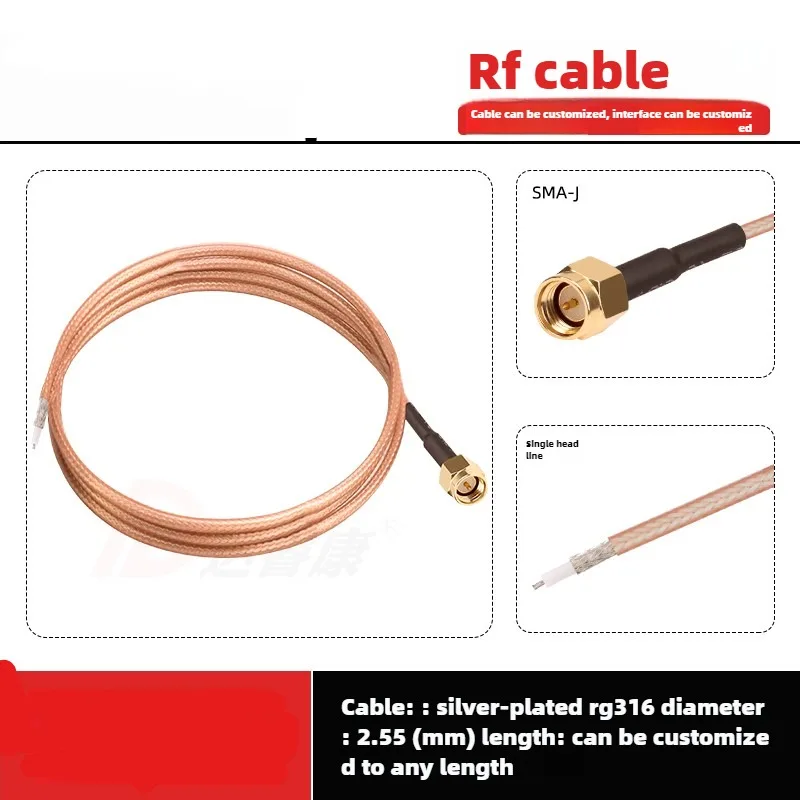 SMA-J внутренняя игла удлинительный провод с одной головкой RG316 соединительный для