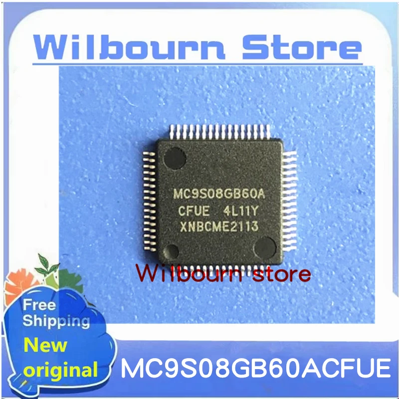 

5piece 100% New MC9S08GB60ACFUE MC9S08GB60A QFP64 Embedded micro control chip