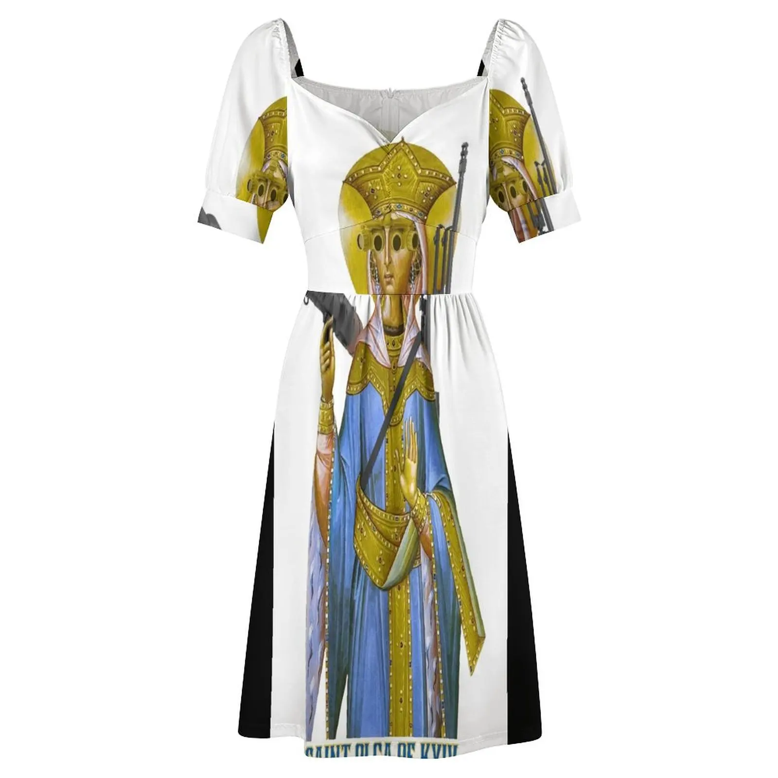 Saint Olga of Kyiv Платье с короткими рукавами женское роскошное праздничное платье