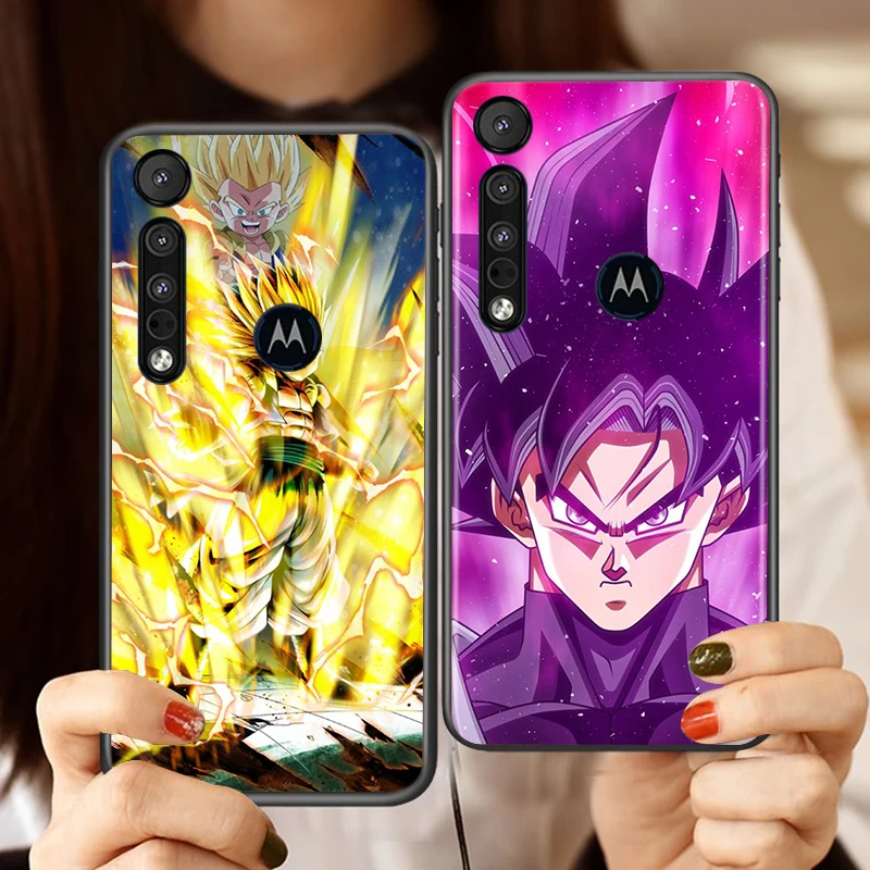 dragon ball black goku for motorola moto g g60 g60s g50 g40 g9 g10 e7i e6s power edge 20 e20 2021 x3 s pro black phone case free global shipping