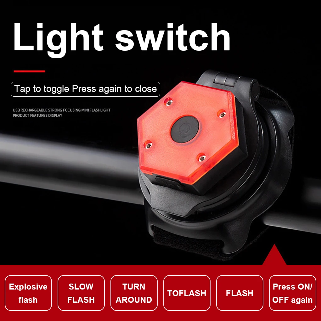 

Велосипедный отражатель регулируемый браслет зеркало заднего вида аварийное освещение