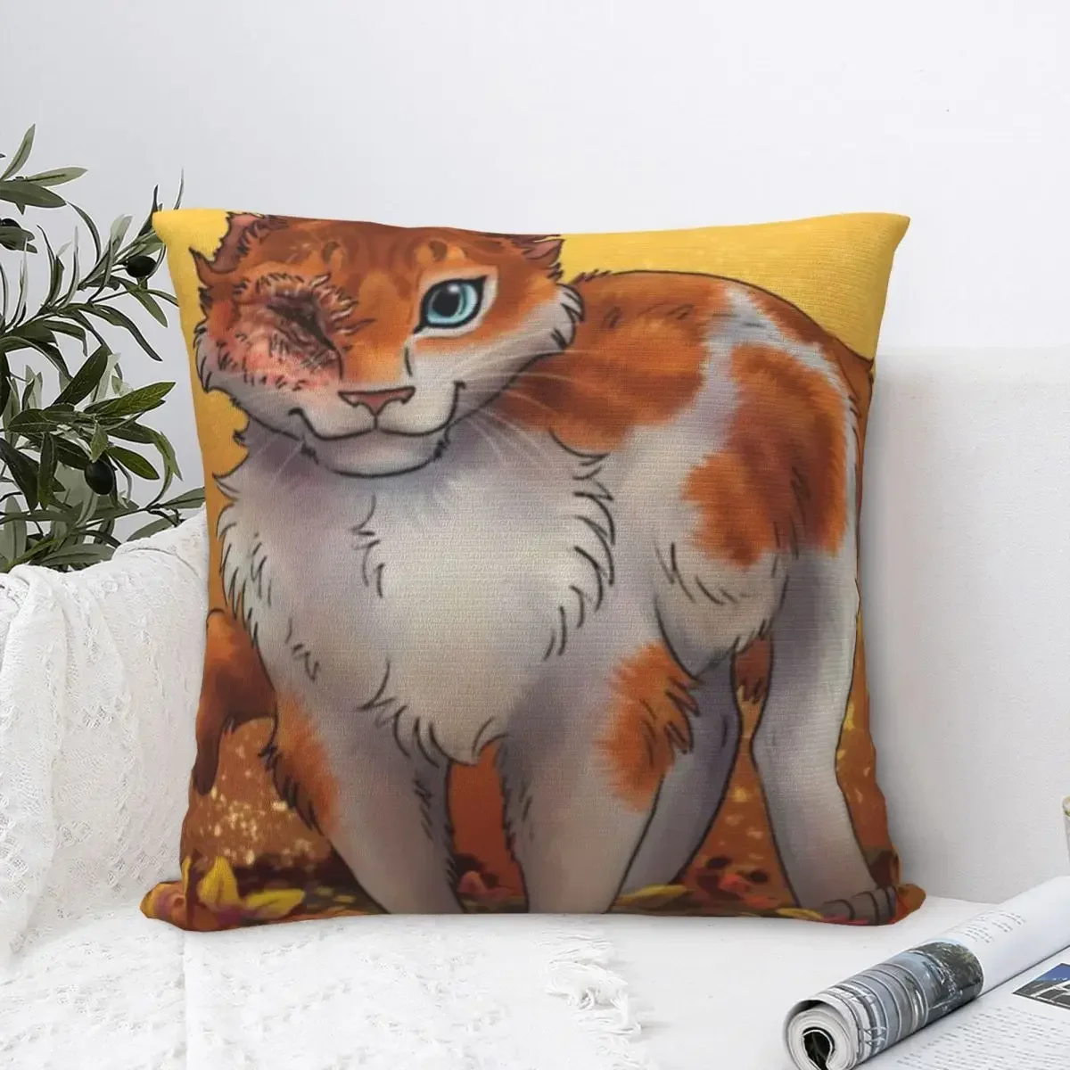 Brightheart Warrior Cat Thunderclan Lostface Cloudtail Brightpaw квадратная наволочка комфортная домашняя