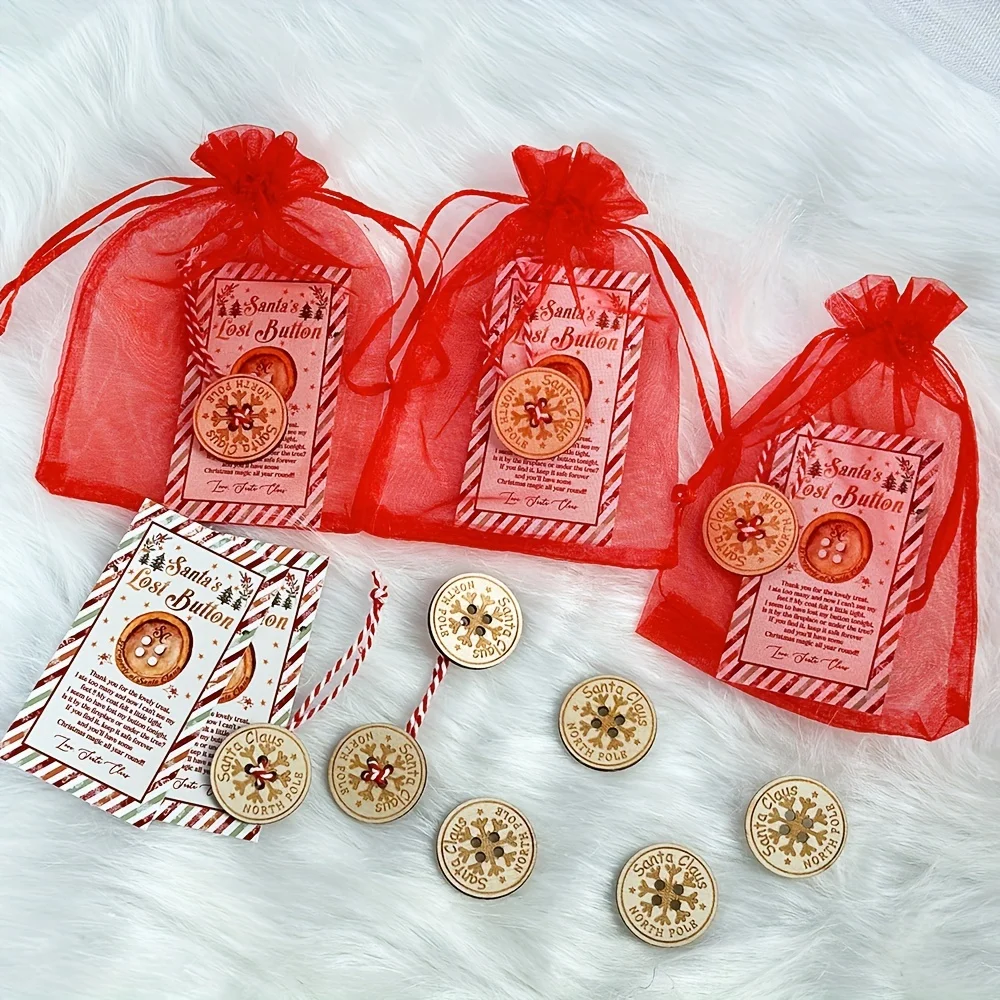 Набор Рождественских Украшений Санта-Клауса Из 20 Предметов С Посланием И