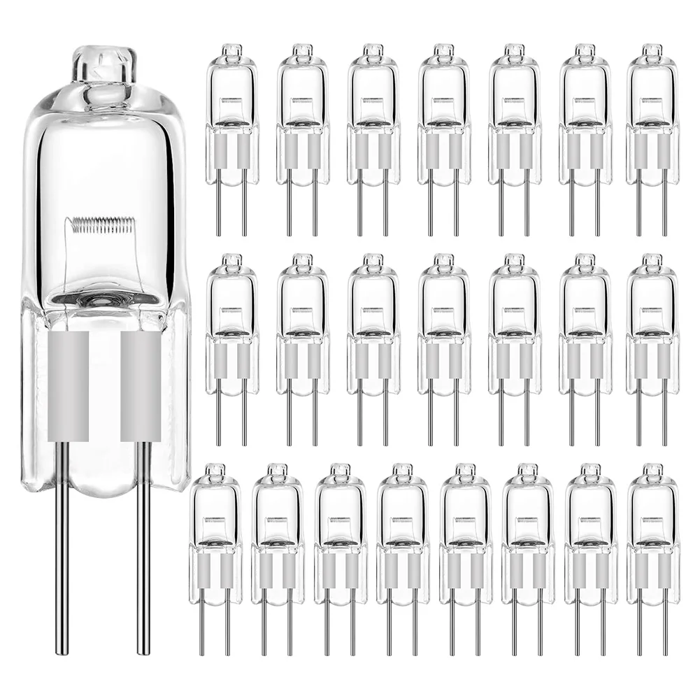 

30Pcs JC LED Crystal Globe Lamp Cabinet Track 12V 20W G4 Chandeliers Light Base Warm White indoor lighting Bi-Pin Halogen Bulbs