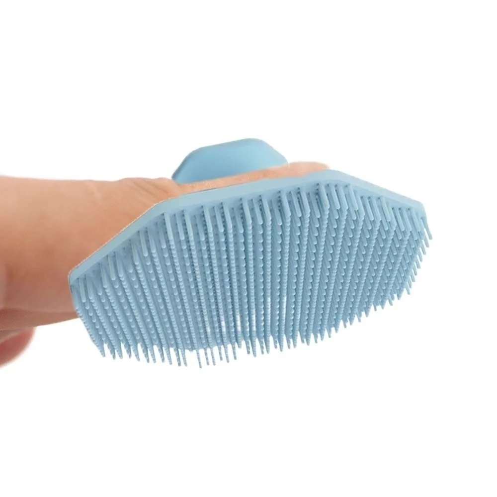 Шестигранная силиконовая щетка для чистки лица с геометрическим рисунком