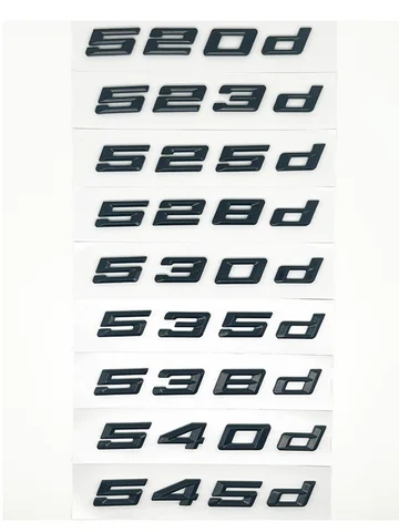 Автомобильный 3D ABS багажник с буквами логотипа, эмблема, наклейка, наклейка для BMW 5 серии 520d 525d 528d 530d 535d 540d E39 E60 E61 F10 F11 G30