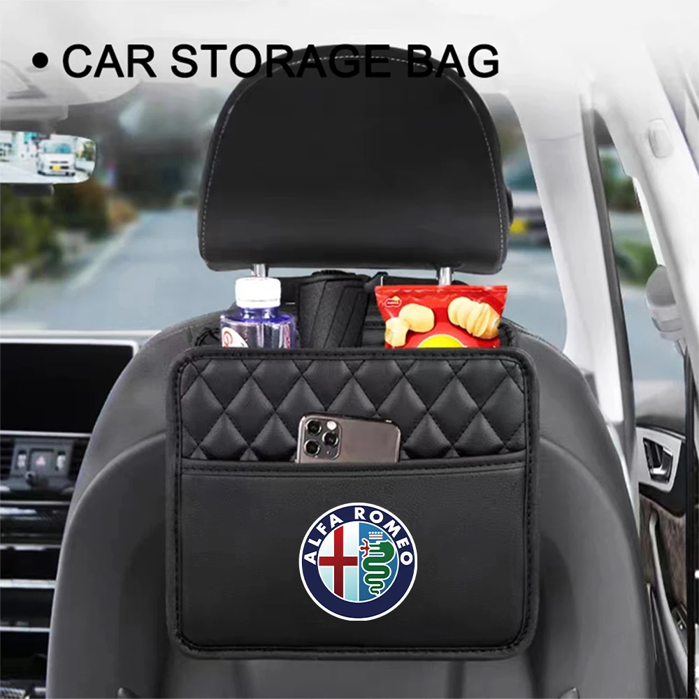 Автомобильная сумка для хранения большой емкости из искусственной кожи с