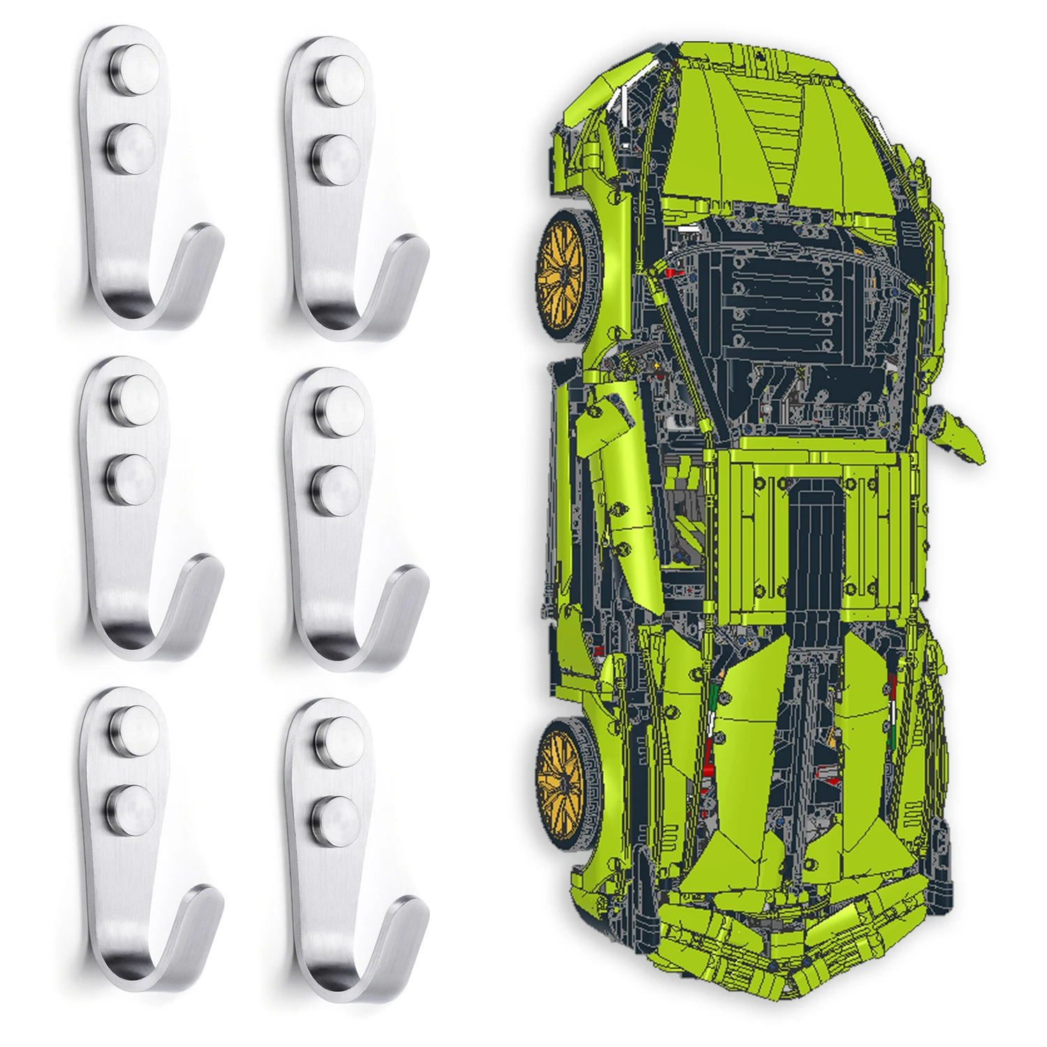 XGREPACK Товары Настенный крючок для Lego 42172 Mclaren P1 (42172 крючок)