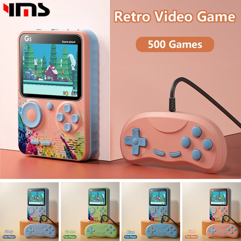 video Game Console 500 In 1 Classic Gaming Portable Retro handheld game console Children's Toys Double Gamepad Kids Gift |