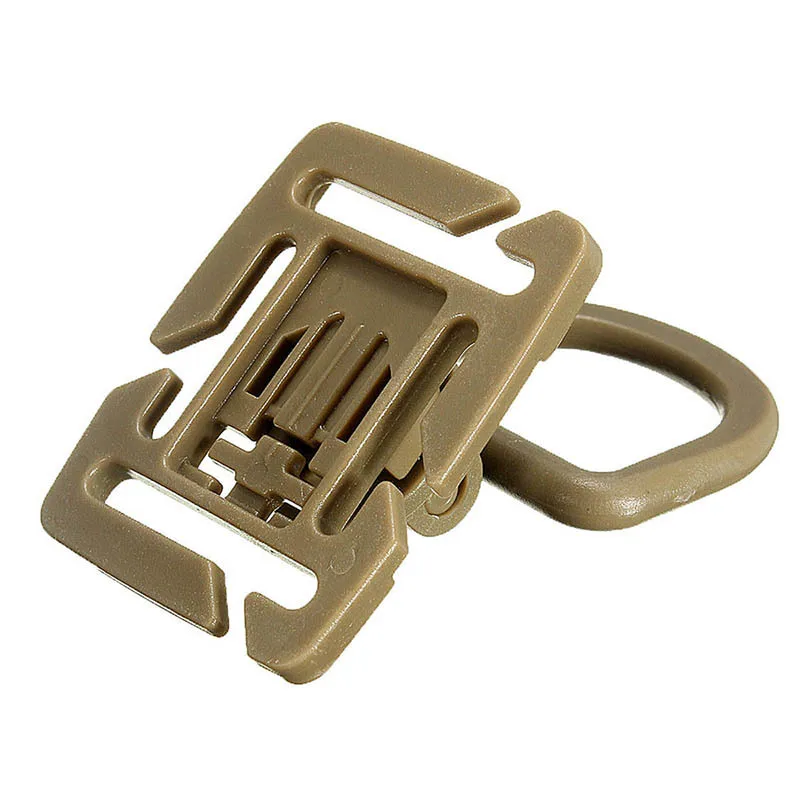 

MOLLE Sternum Strap System Swivel D-Ring Rotation Plastic Buckle For 18~25MM Webbing Locking Carabiner