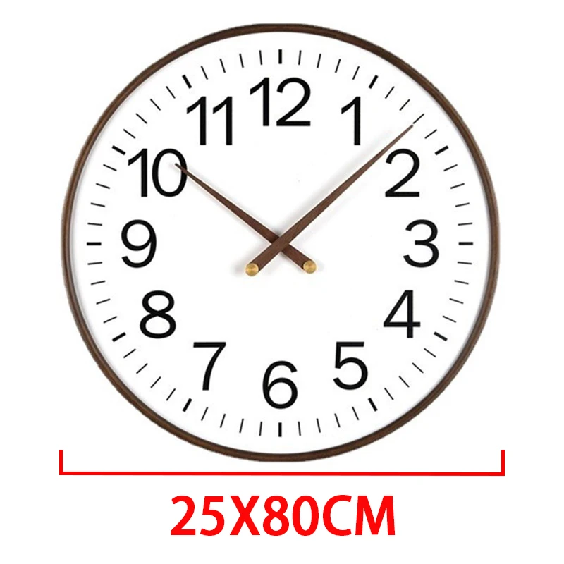 

Большие настенные часы большого размера, деревянные бесшумные Современные Роскошные Настенные часы большого размера, декоративные часы для стен, гостиной, украшение для дома