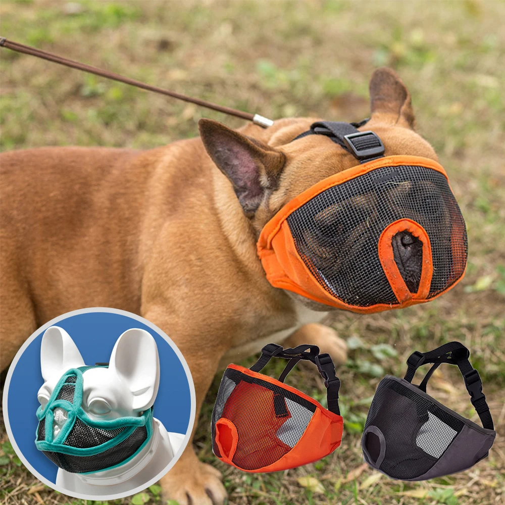 

Dog Mouth Mask Pet Dog Muzzles Adjustable French Bulldog Muzzle Breathable Muzzle for Anti Stop Barking Supplies Dog Mouth Guard