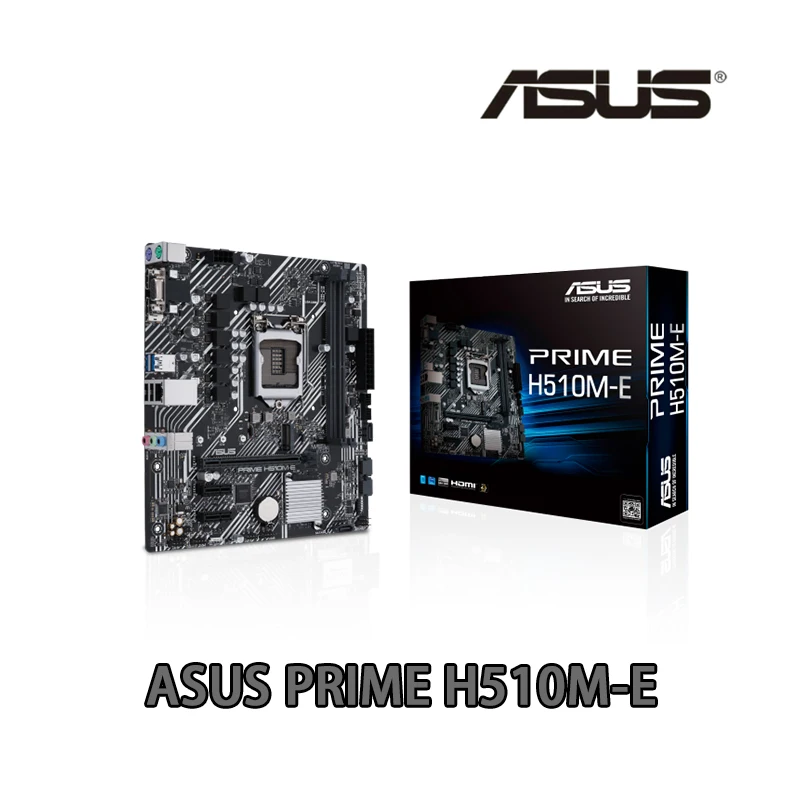 Новый ASUS PRIME H510M E Intel Micro-ATX H510 AMD PCIe 4 0 M.2 DDR4 64G SATA 6Gb/ USB 3 2 десктопная материнская плата