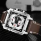 Creative Square Watch Men Fashion Design Quartz Watches Multifunction Dial Luminous Clock Mans Leather Strap relogio masculino Other Image